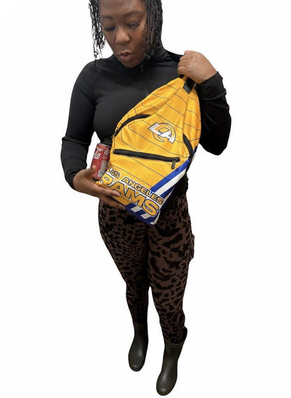 Los Angeles Rams Crossbody Backpack | NFL Game Day Fan Gear Gift
