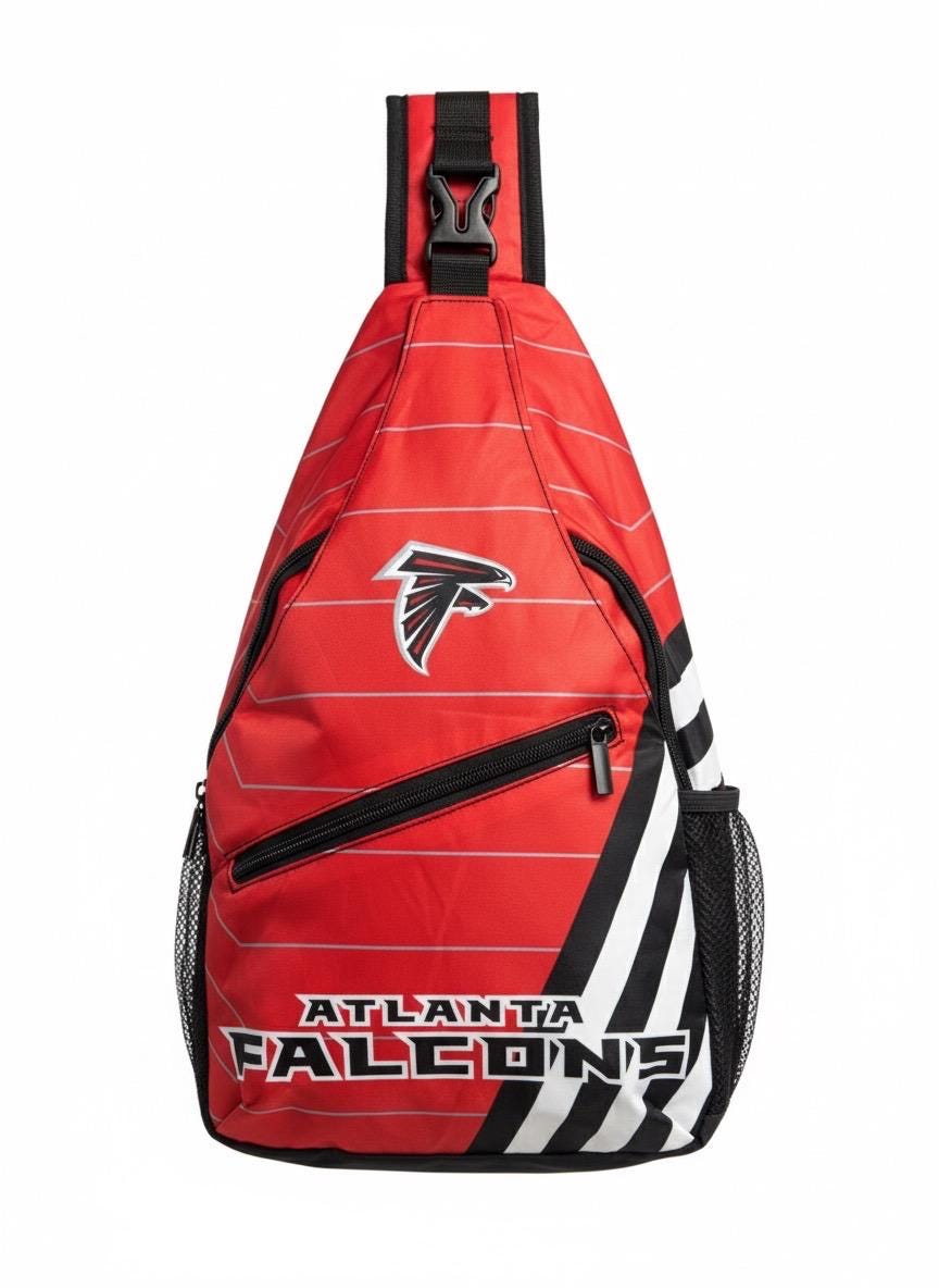 Atlanta Falcons Sling Backpack NFL  - Crossbody Bag/Travel Shoulder Bag