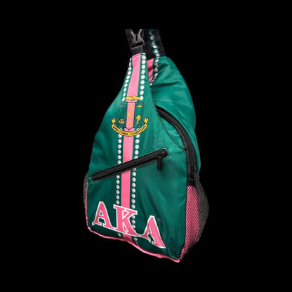 AKA Cross Body Sling Backpack – Alpha Kappa Alpha Sorority Bag