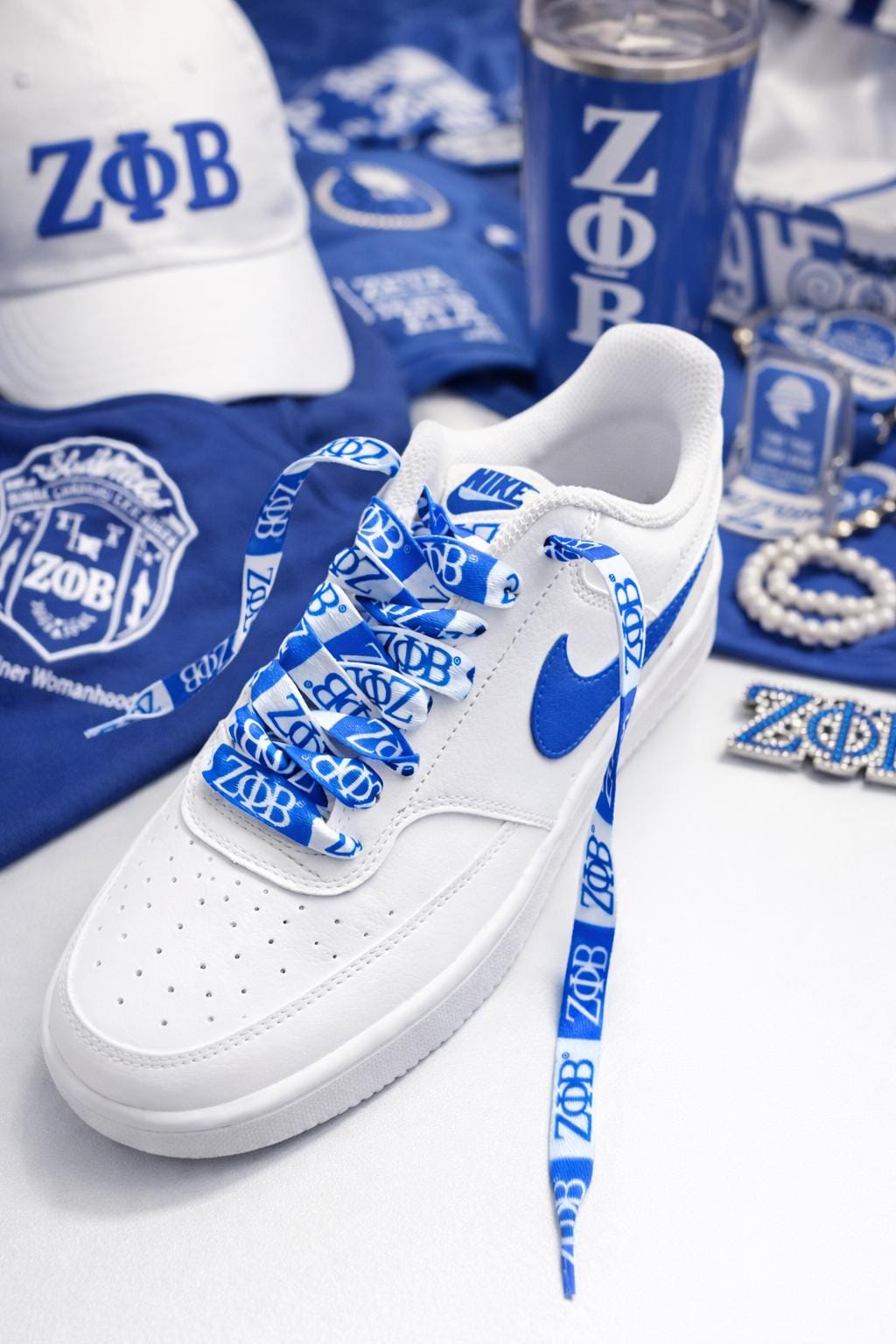 Zeta Phi Beta Sorority Custom Shoe Laces 125x1.2cm