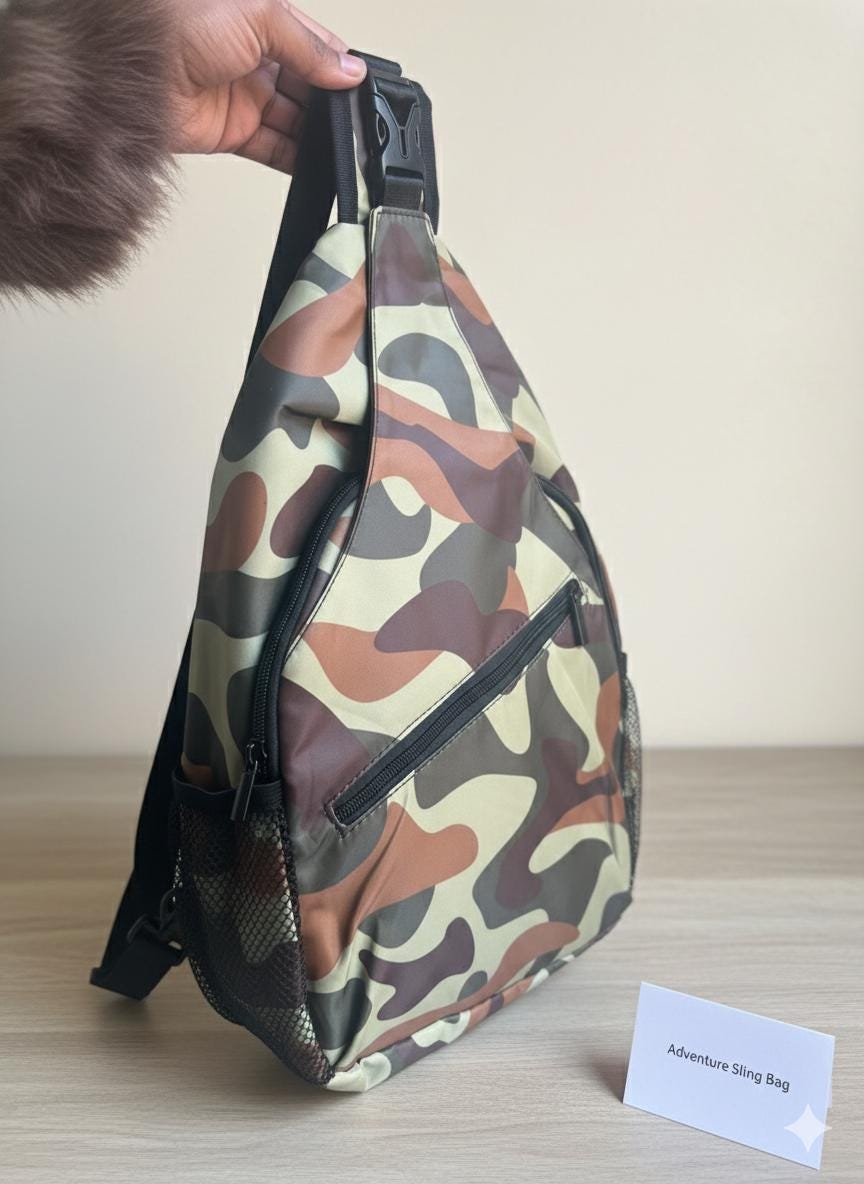 Camouflage Adventure Crossbody Sling Bag