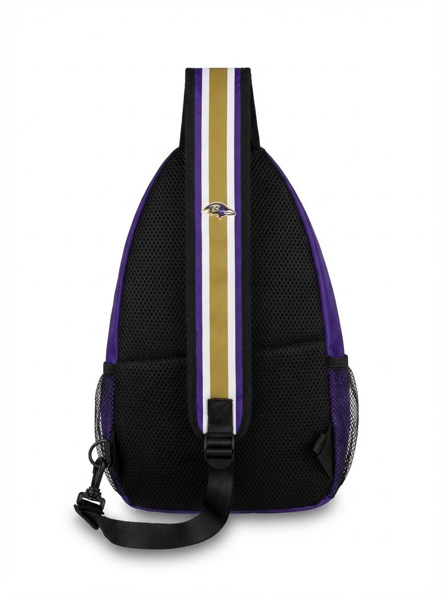 Baltimore Ravens Sling Bag: NFL Crossbody Backpack