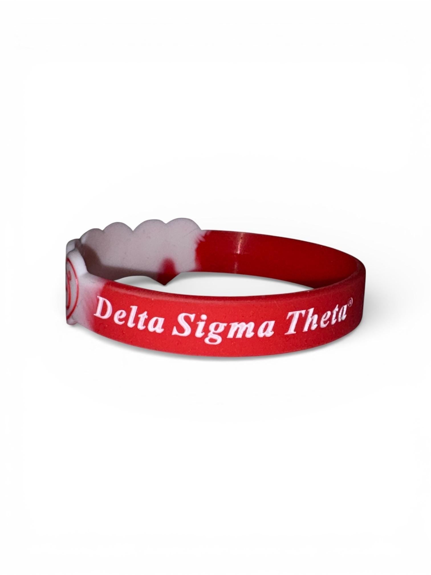 Delta Sigma Theta Color Silicone Bracelet