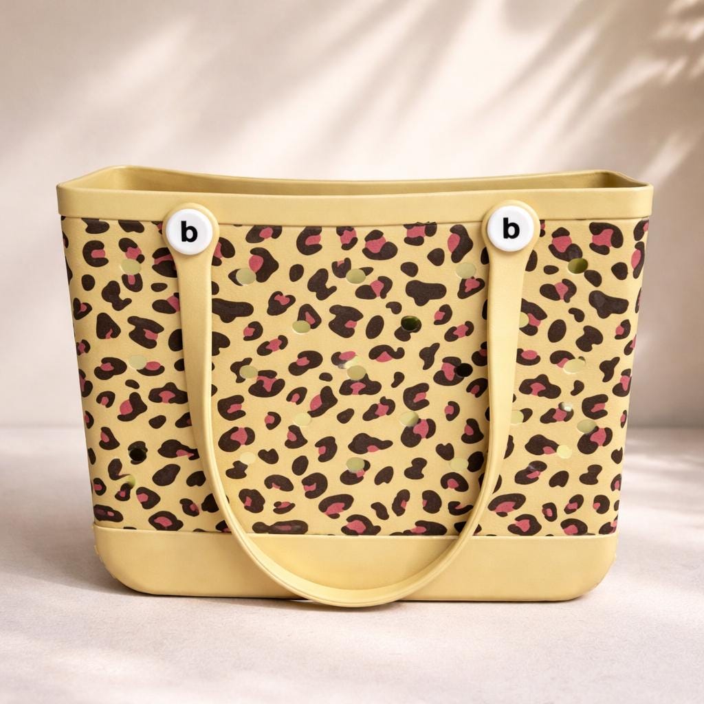Leopard Print Tote Bogg Bag