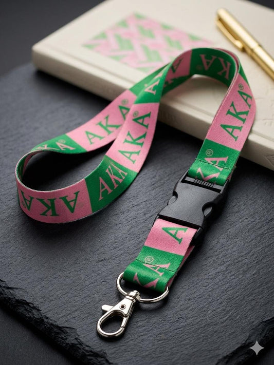 AKA Sorority Lanyard