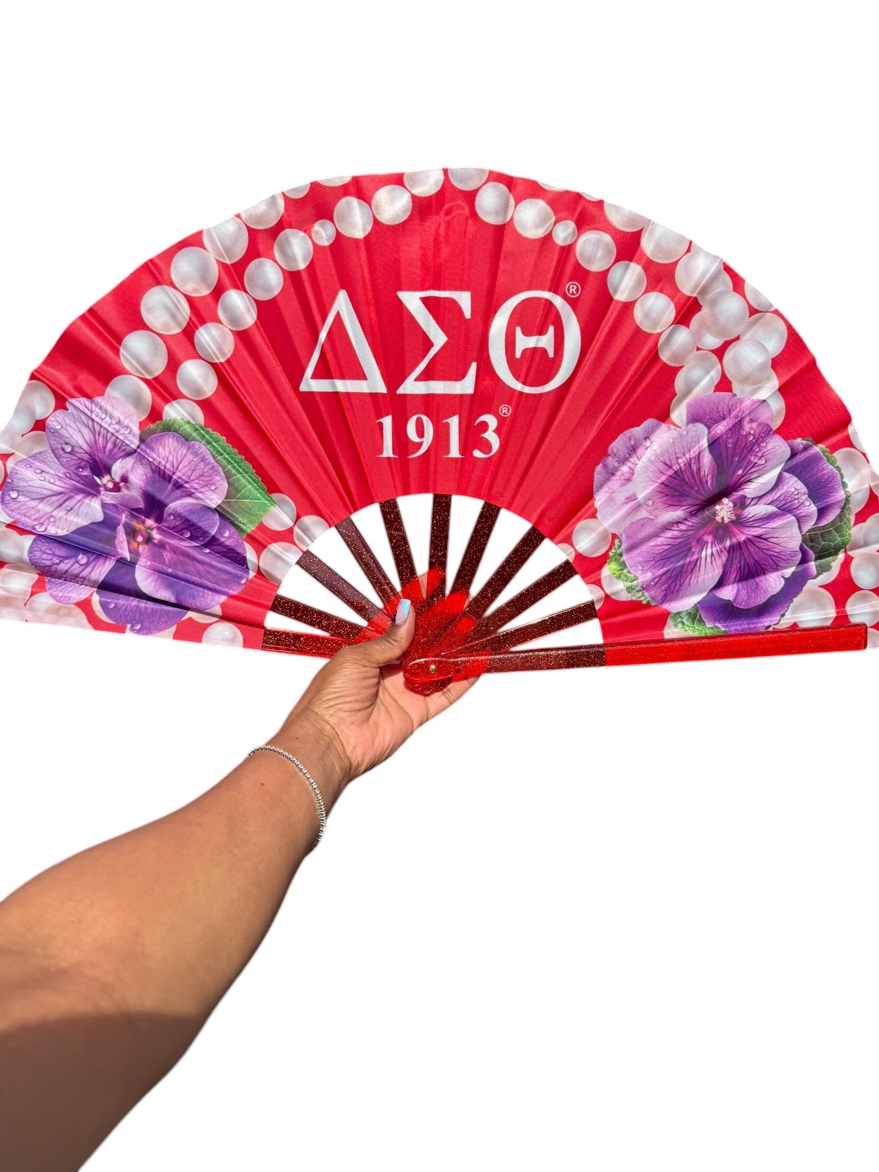 Delta Sigma Theta Folding Fan Violet