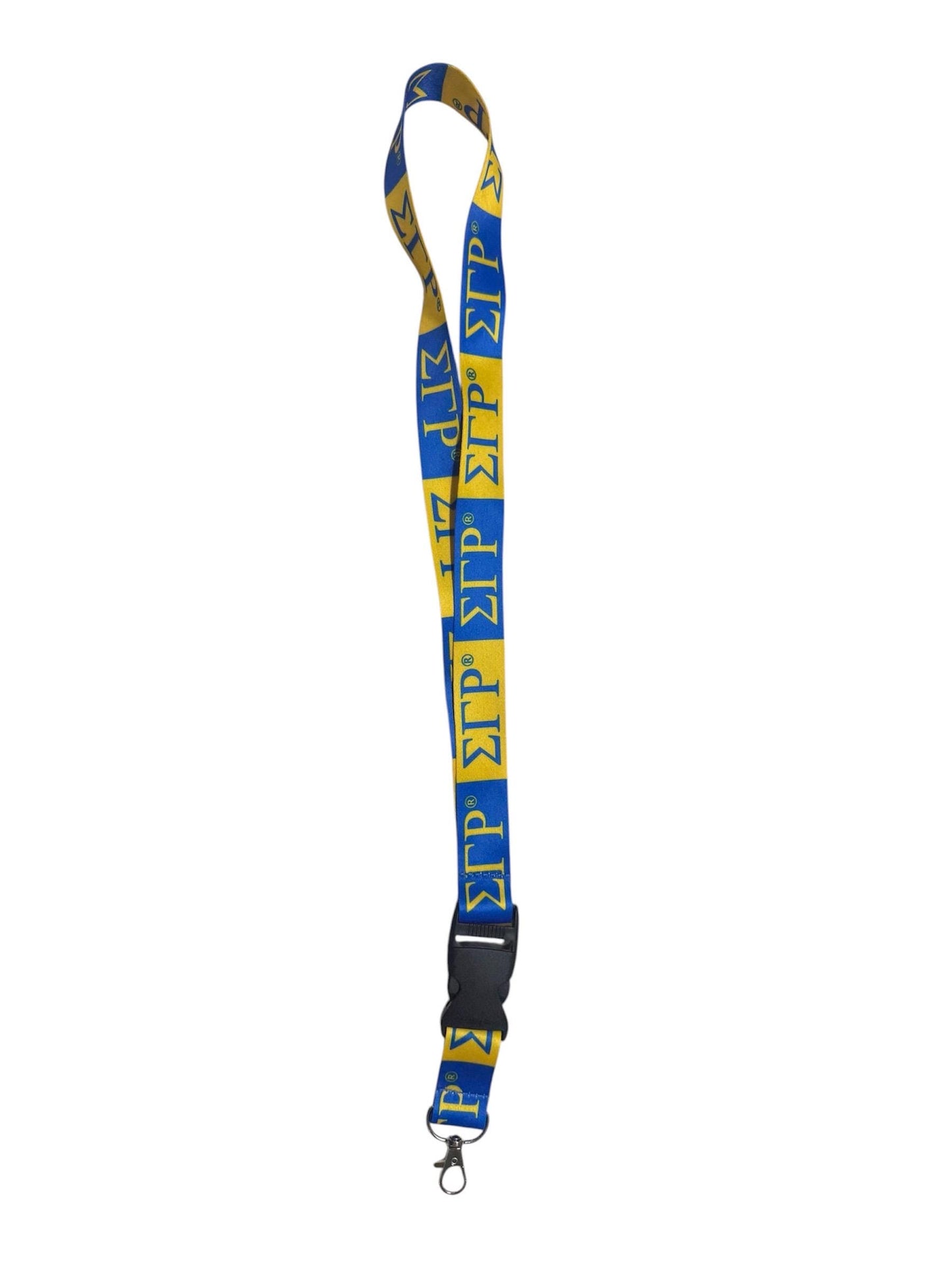 Sigma Gamma Rho Gold and Blue Lanyard