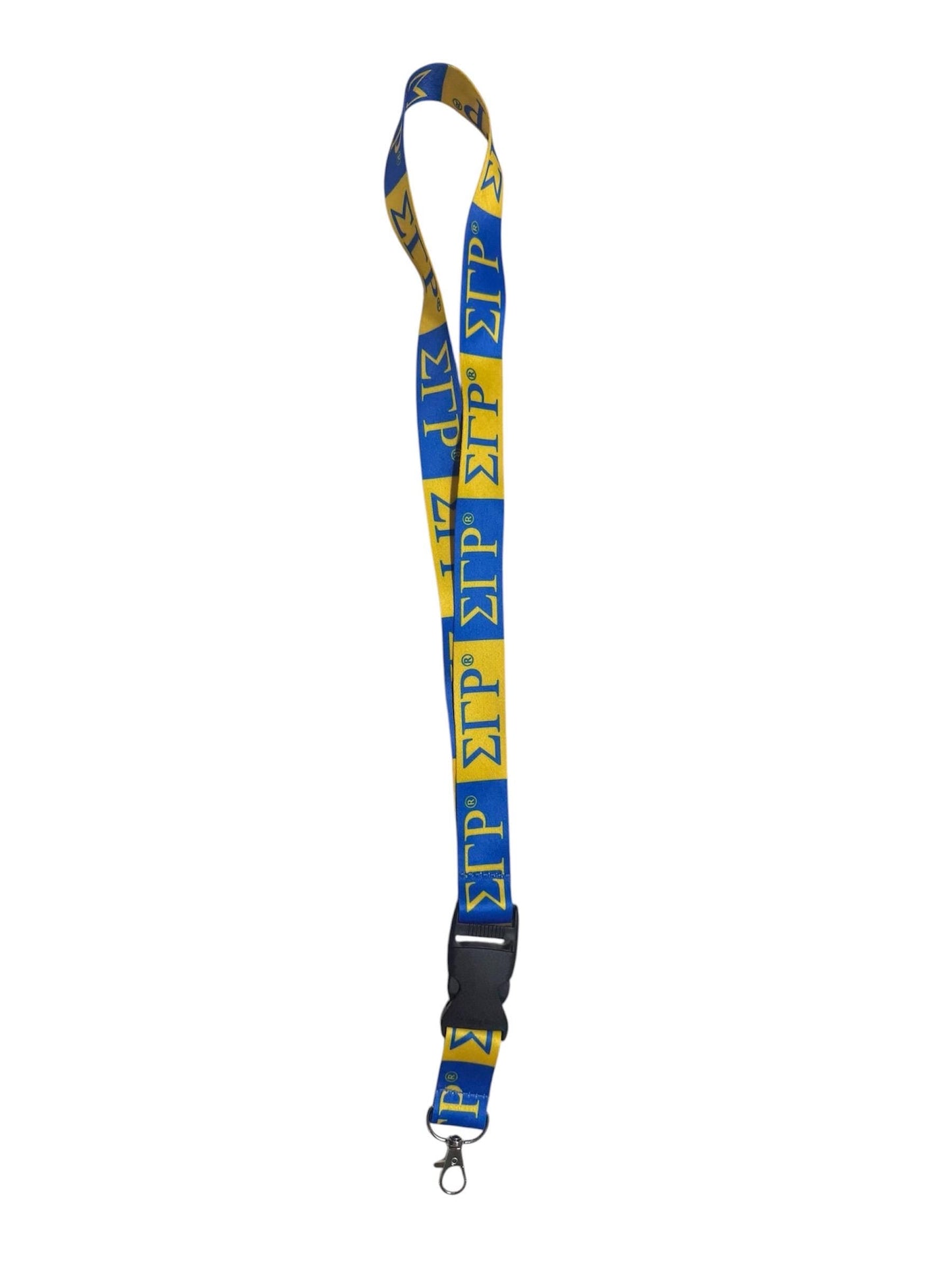 Sigma Gamma Rho Gold and Blue  Lanyard