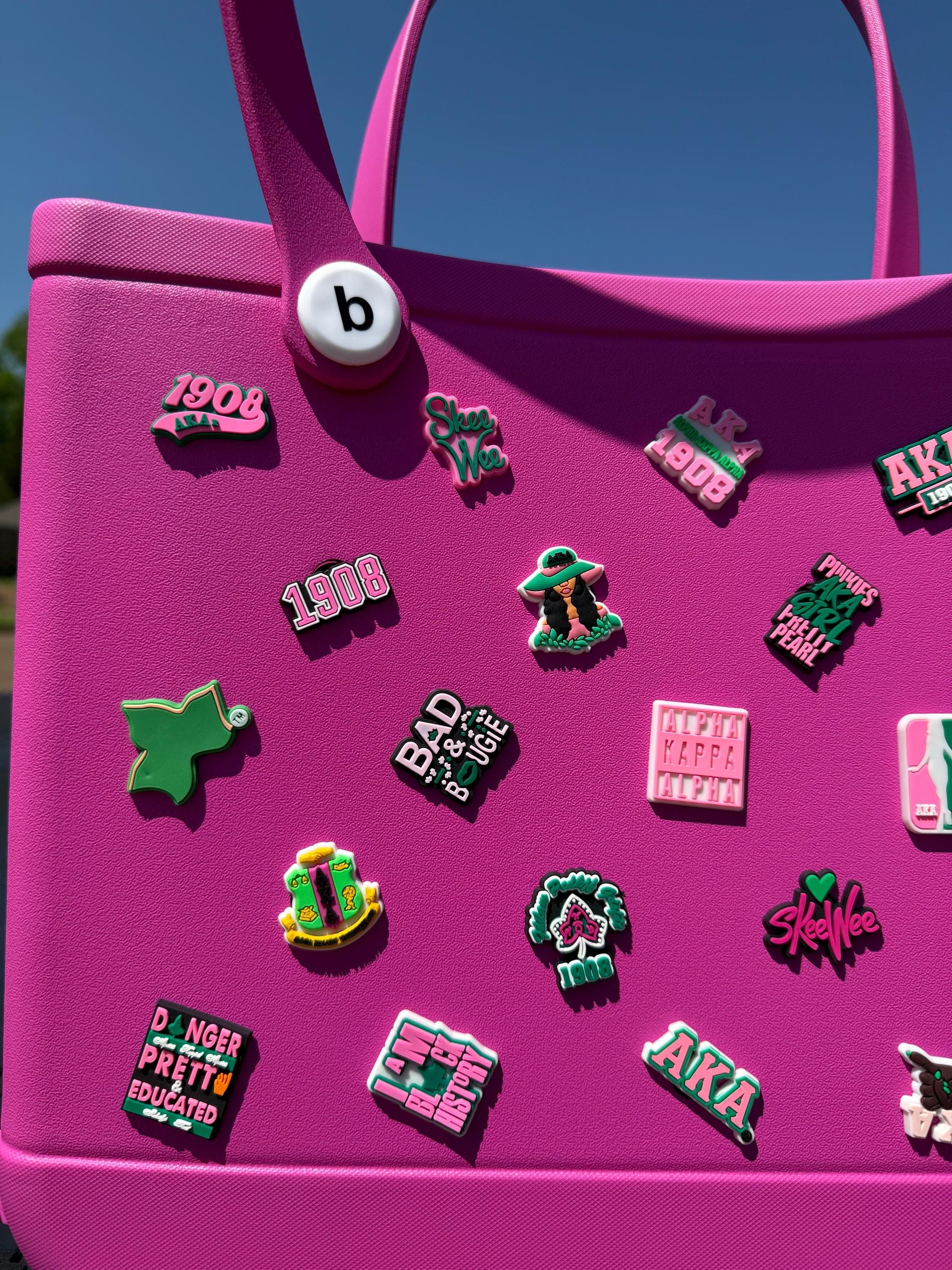AKA EVA Tote Bogg Bag - comes with 30 charms