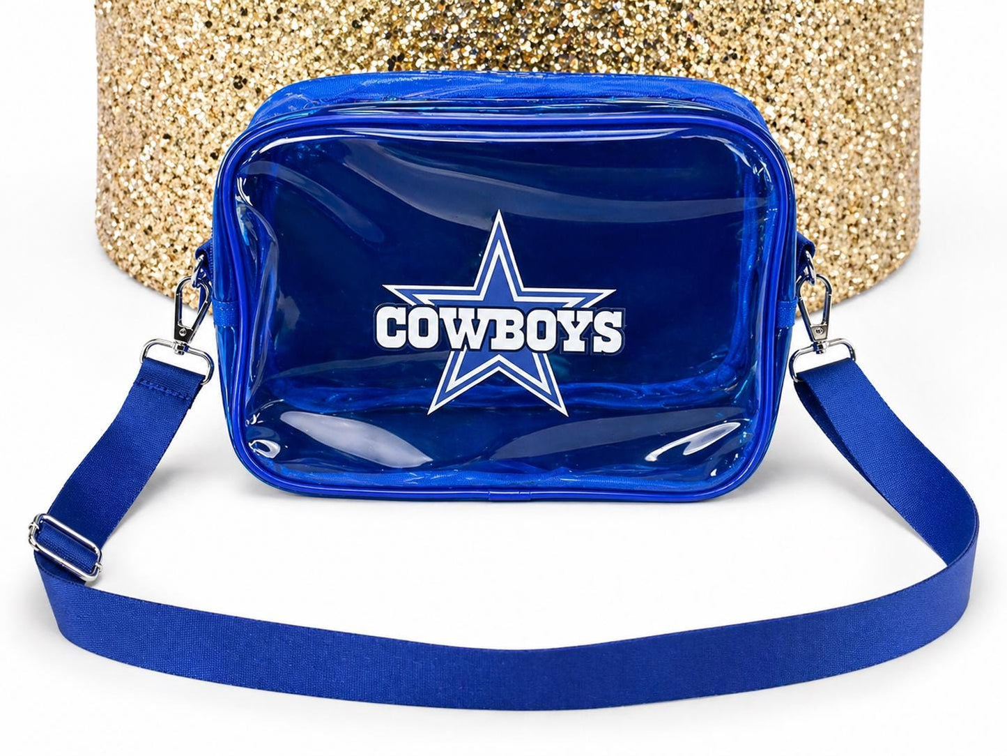 Dallas Cowboys Blue Clear Crossbody Bag