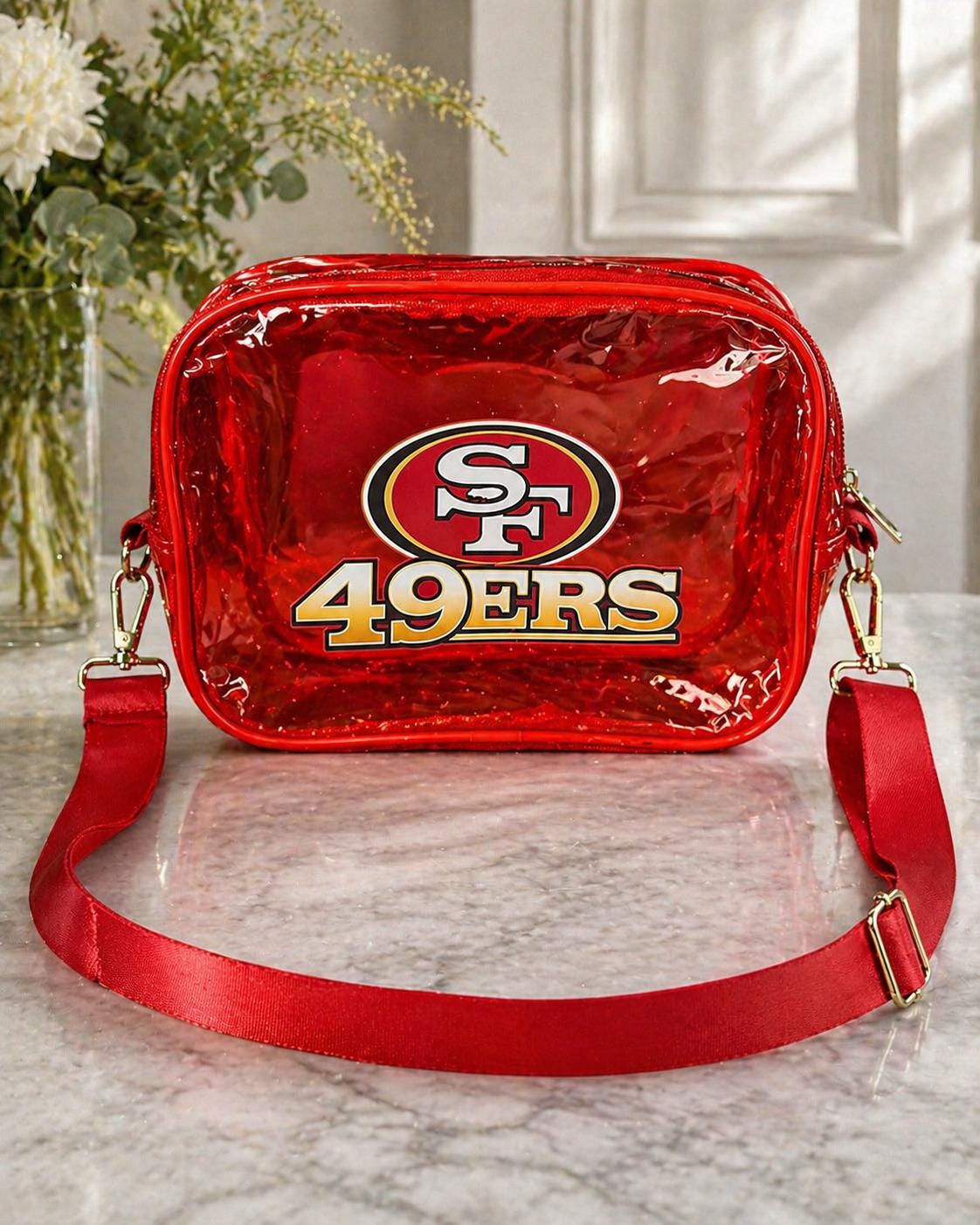 San Francisco 49ers Transparent Crossbody Bag