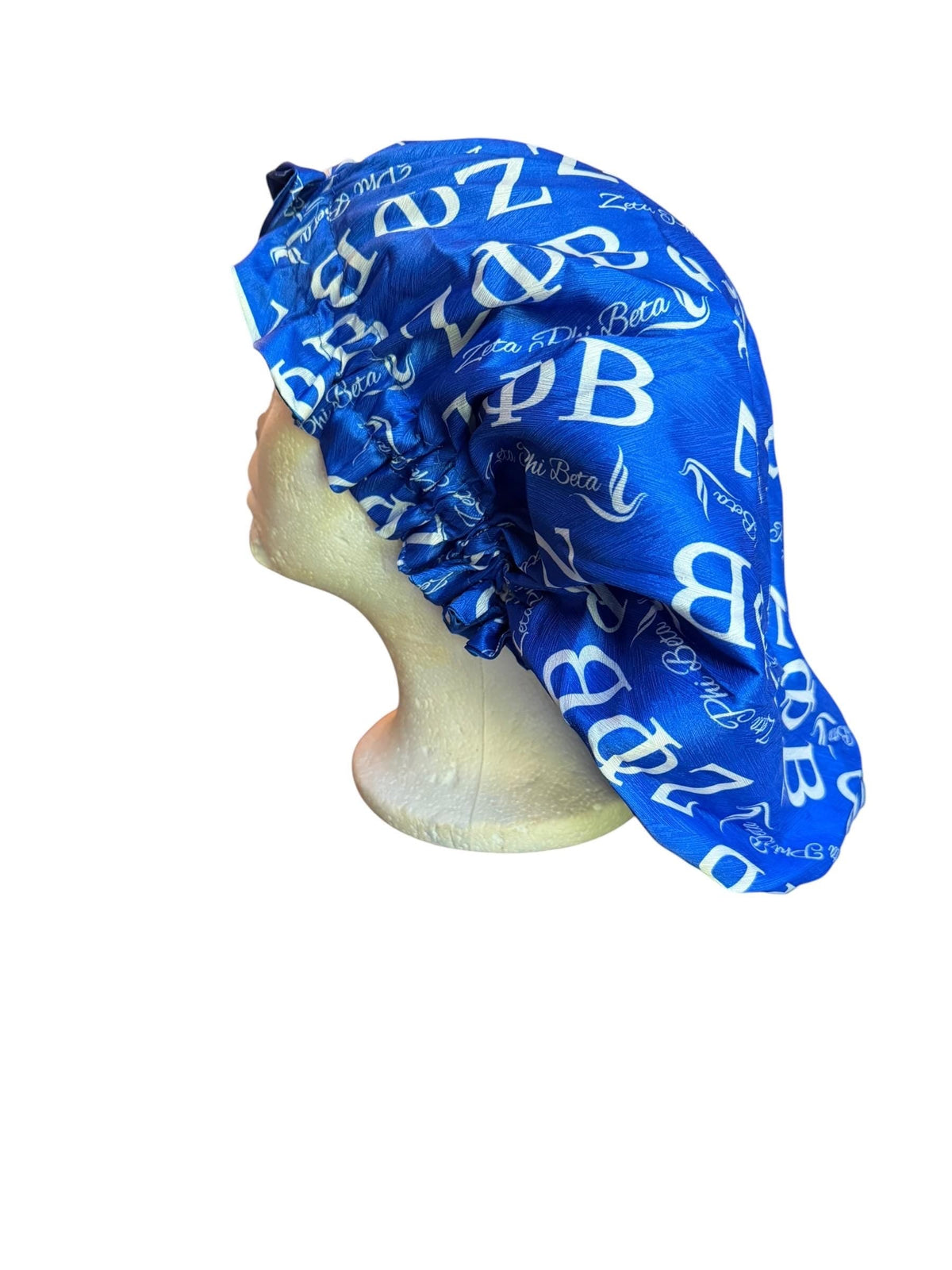 Sorority Satin Hair Bonnet, AKA Delta Zeta SGRho Bonnet, Pink Green Red Blue Greek Hair Wrap, Satin Sleep Cap, Sorority Gift