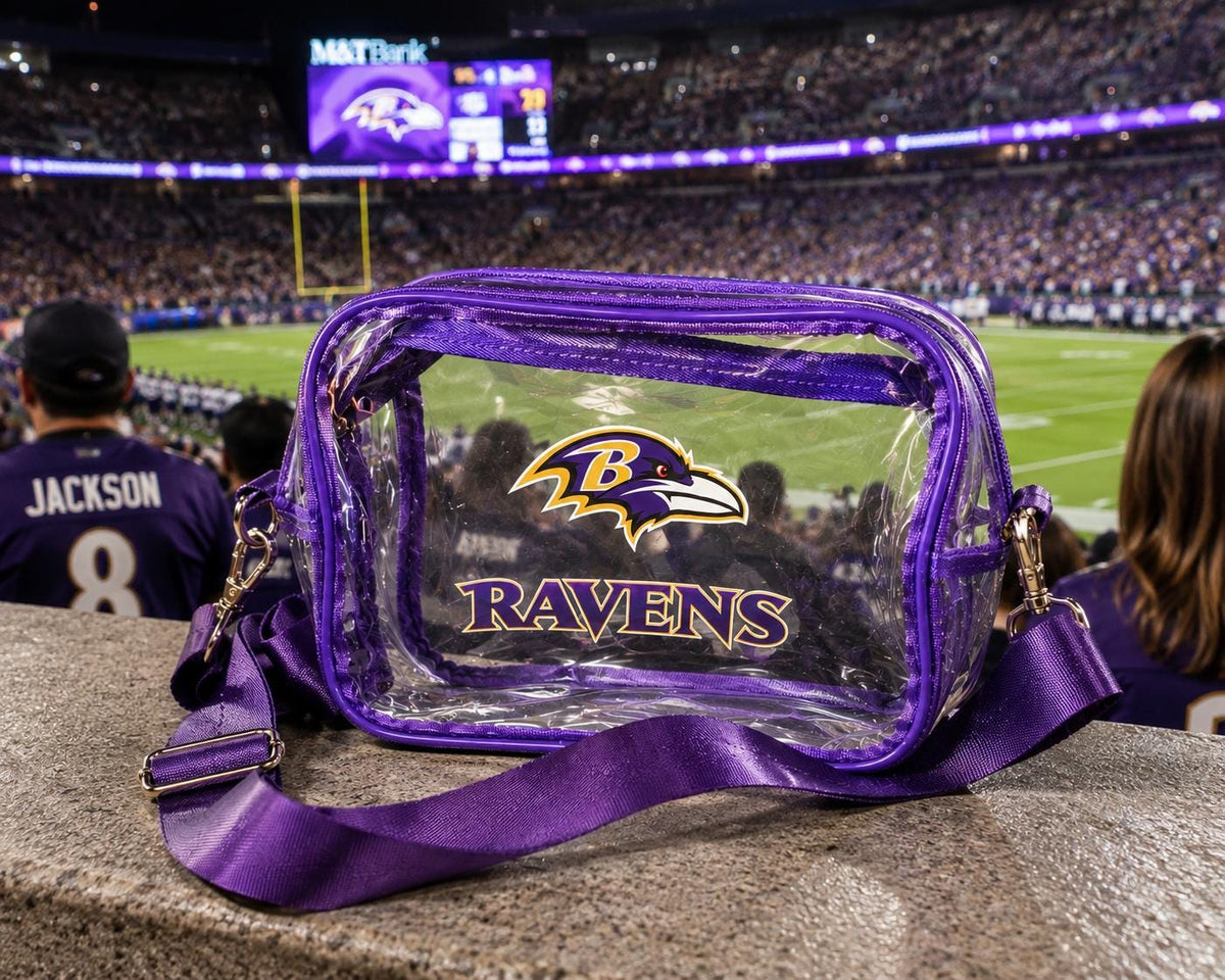 Baltimore Ravens Clear Crossbody Bag