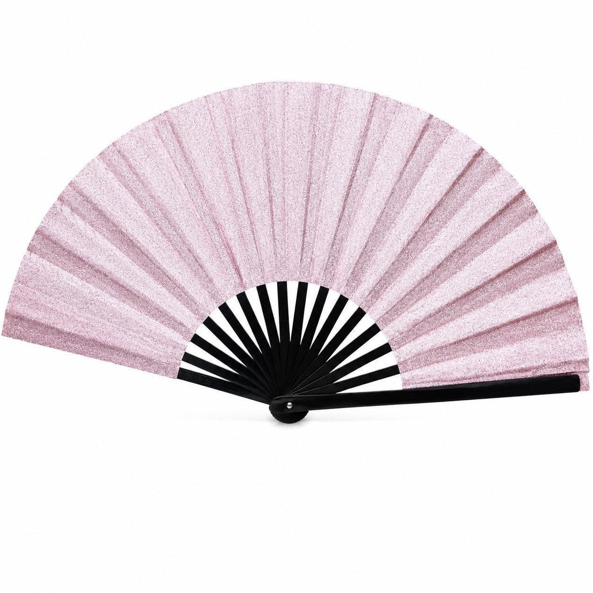 Pink Glitter Clack Fan, Oversized Folding Hand Fan, Loud Clack Fan, Rave Fan, Festival Gift