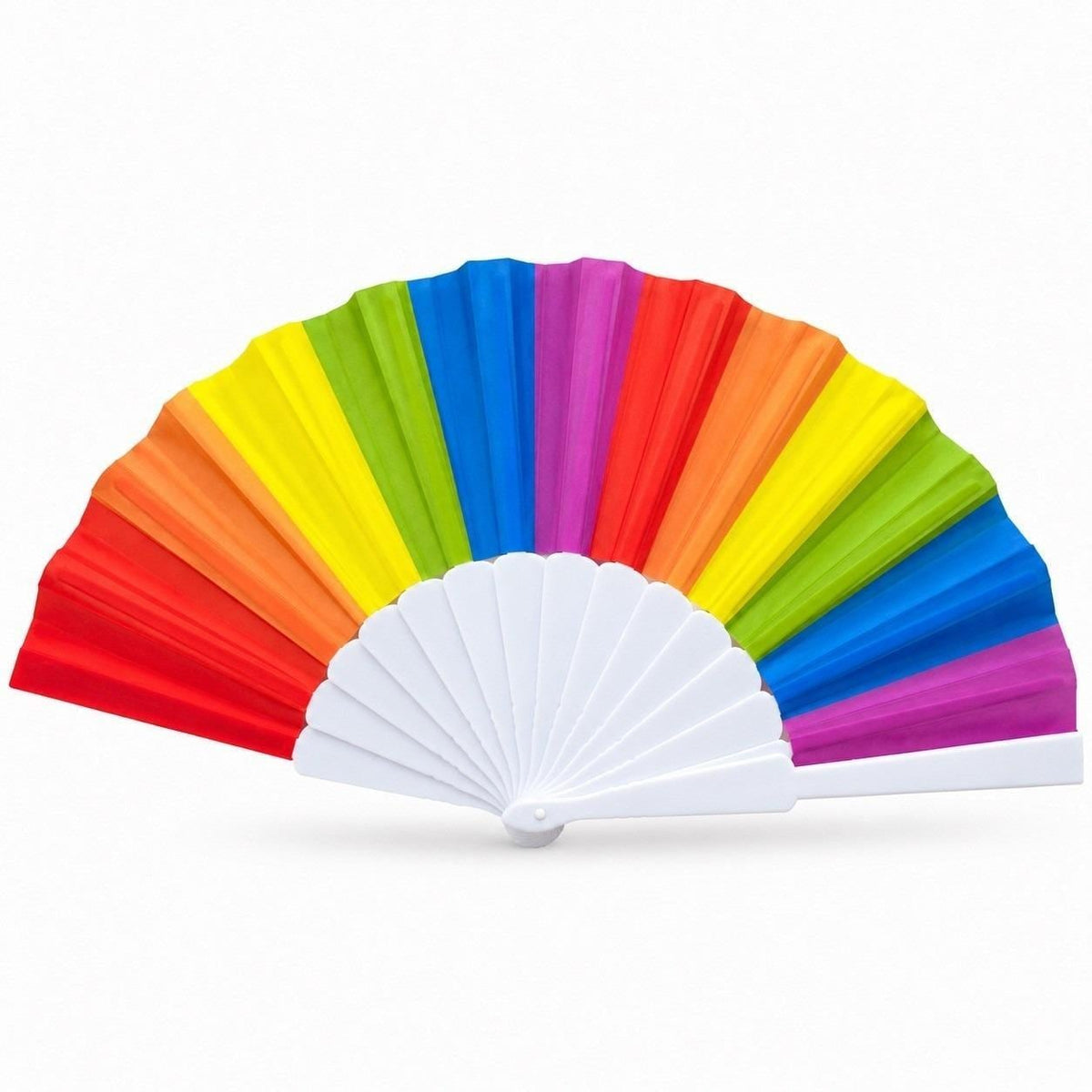 Rainbow Clack Fan, Colorful Folding Hand Fan, Festival Party Fan, Pride Accessory, Birthday Gift