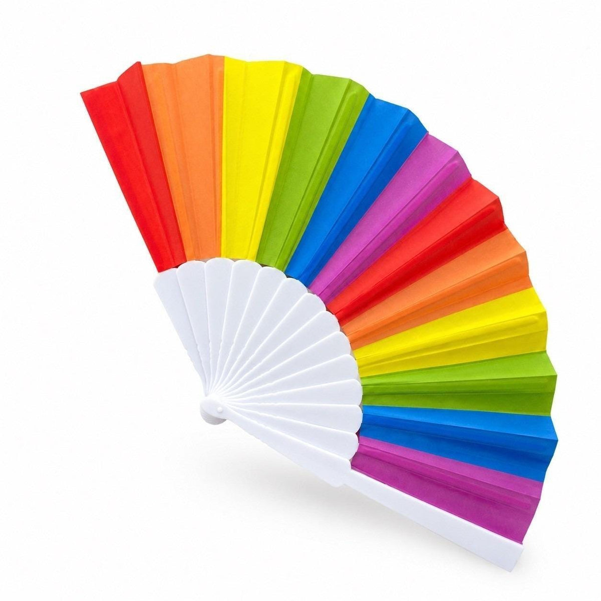 Rainbow Clack Fan, Colorful Folding Hand Fan, Festival Party Fan, Pride Accessory, Birthday Gift
