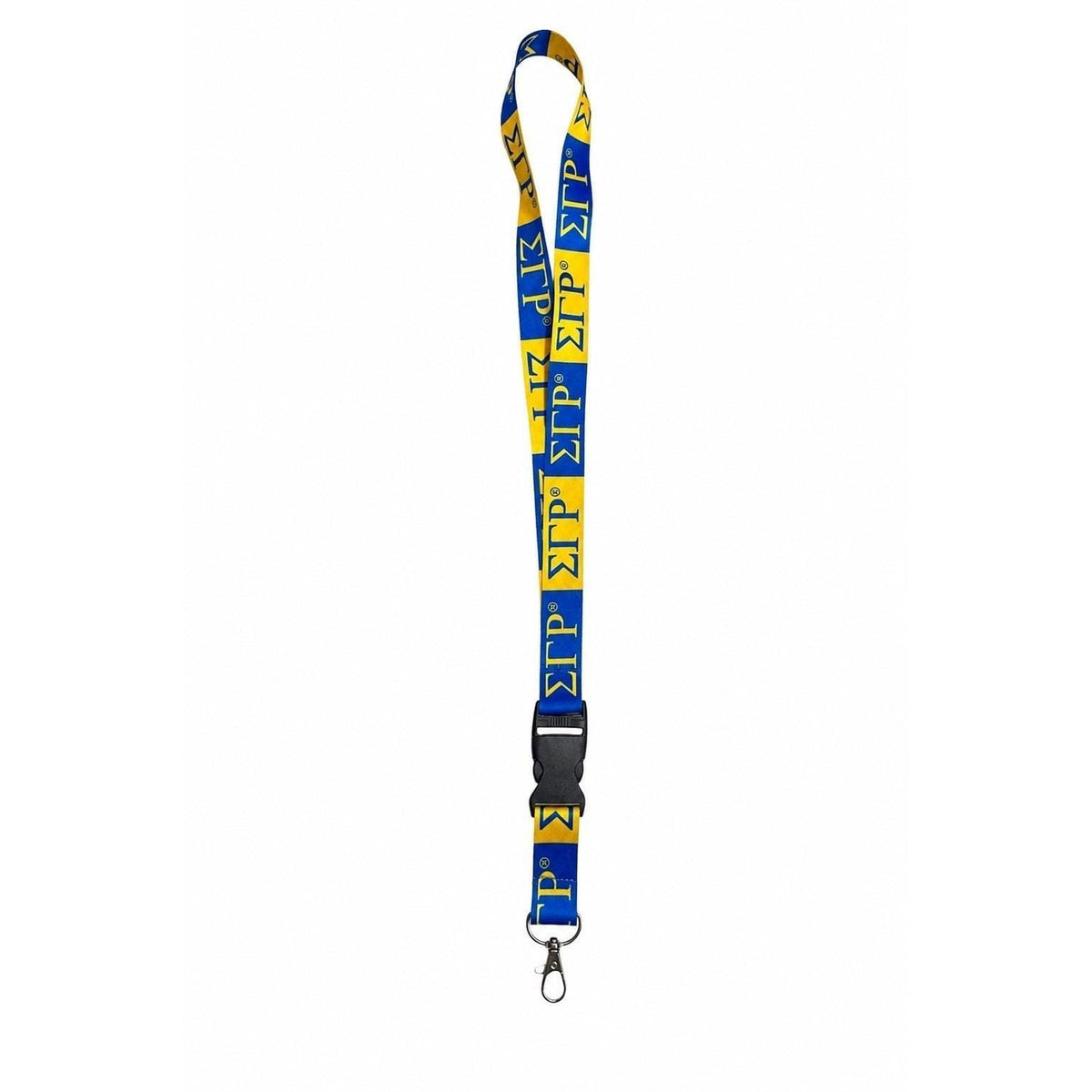 Sigma Gamma Rho Lanyard SGRho Blue Gold ID Badge Holder