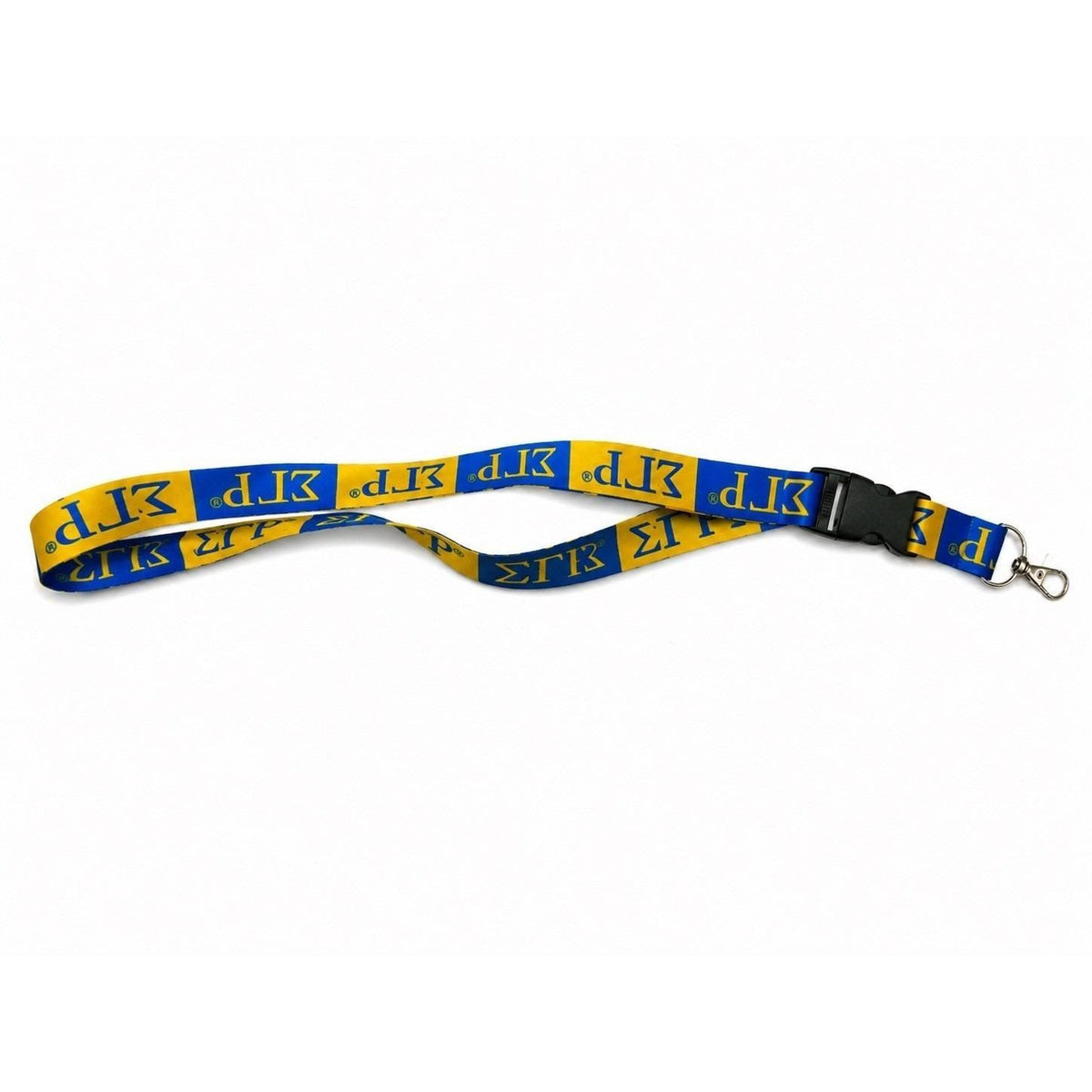 Sigma Gamma Rho Lanyard SGRho Blue Gold ID Badge Holder