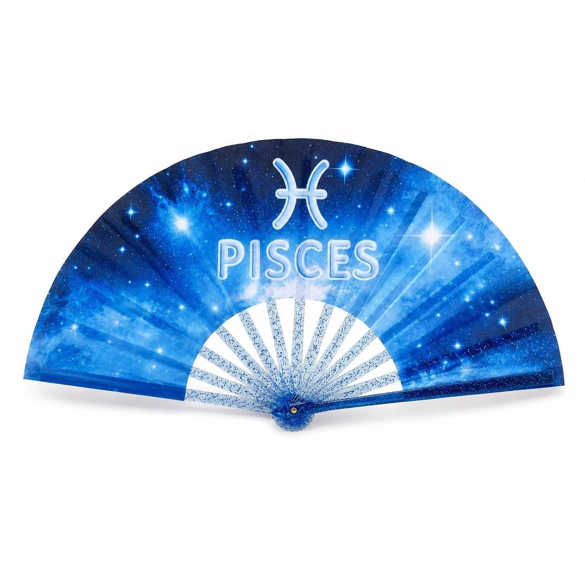 Pisces Zodiac Clack Fan, Astrology Folding Hand Fan, Pisces Birthday Gift, Celestial Fan, Loud Clack Fan