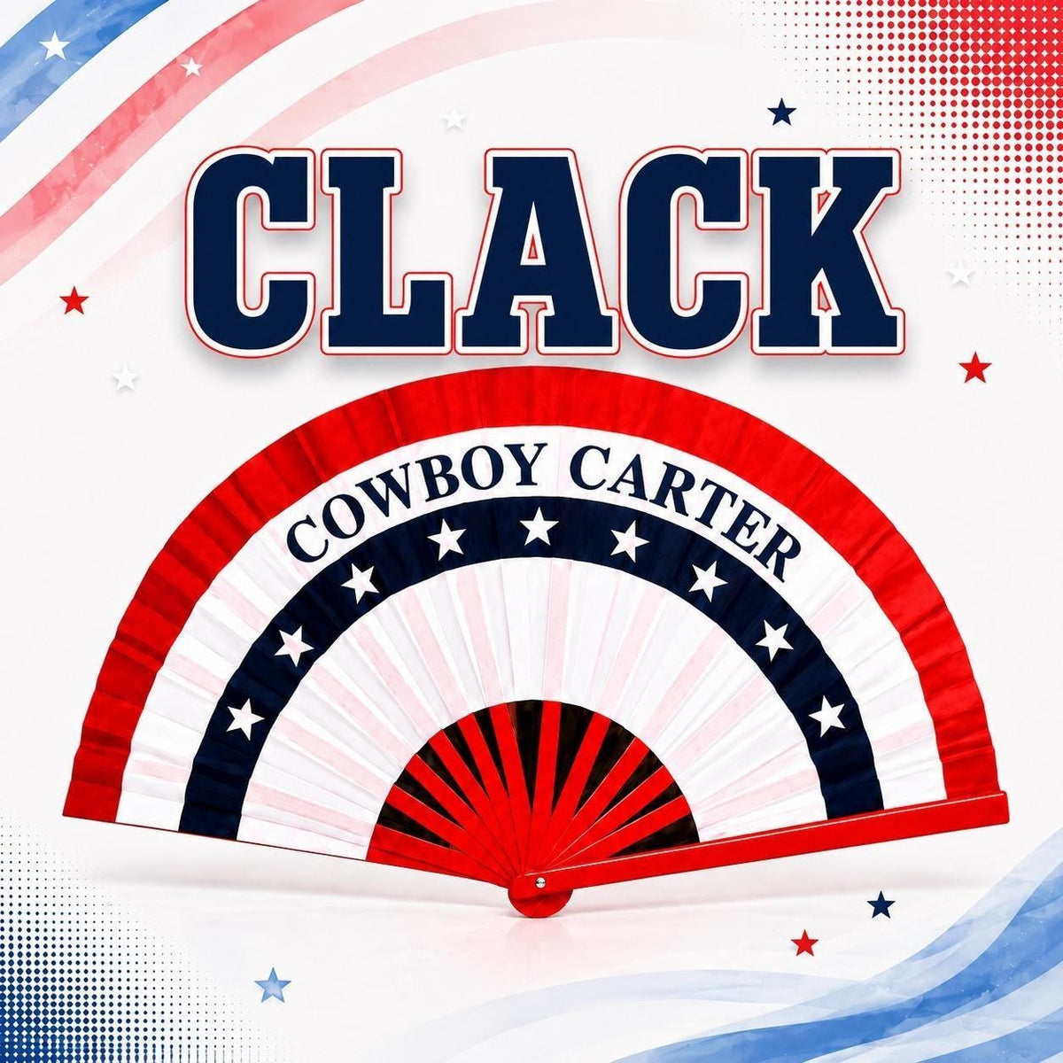 Cowboy Carter Clack Fan: Double Sided Concert Fan