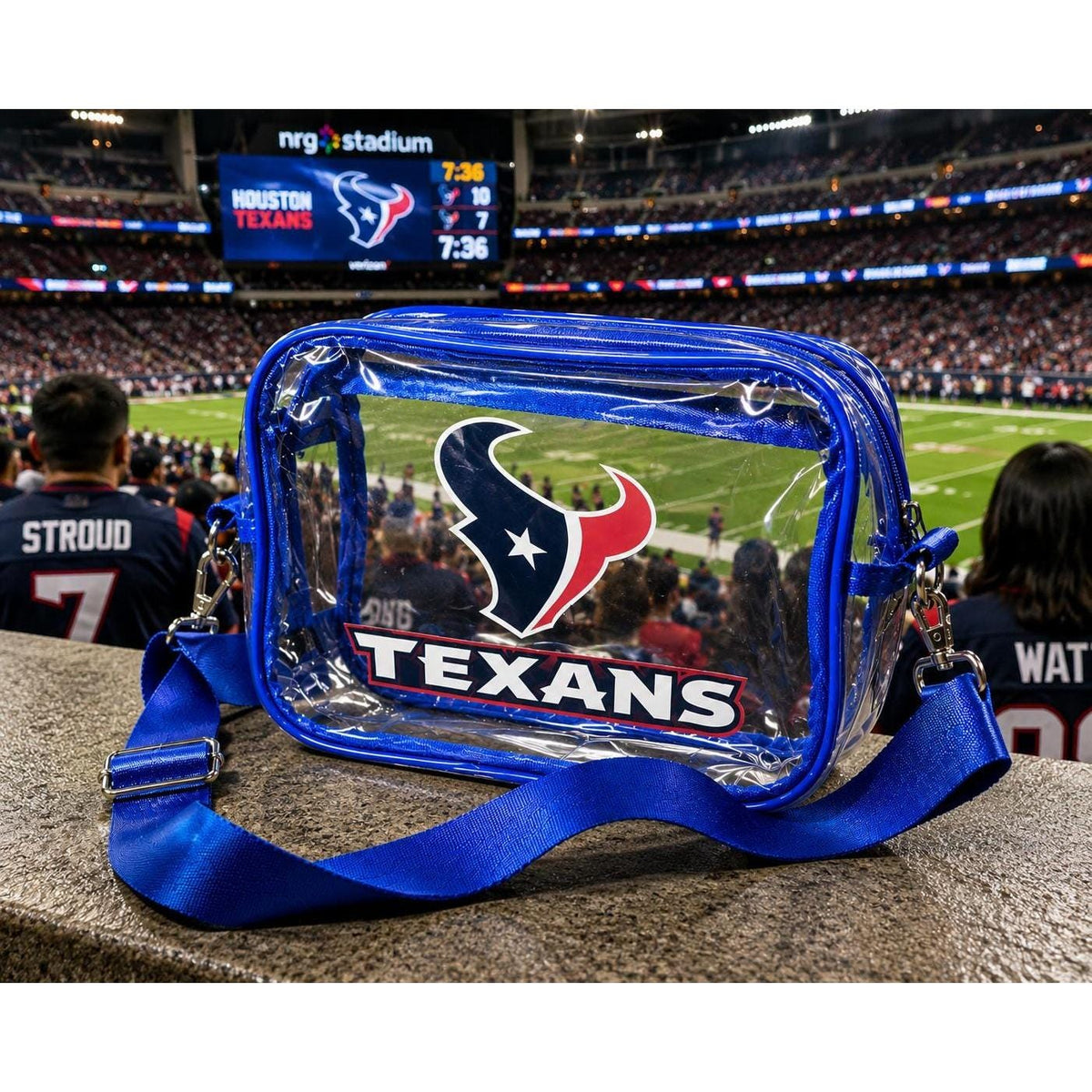 Houston Texans Clear Crossbody Bag