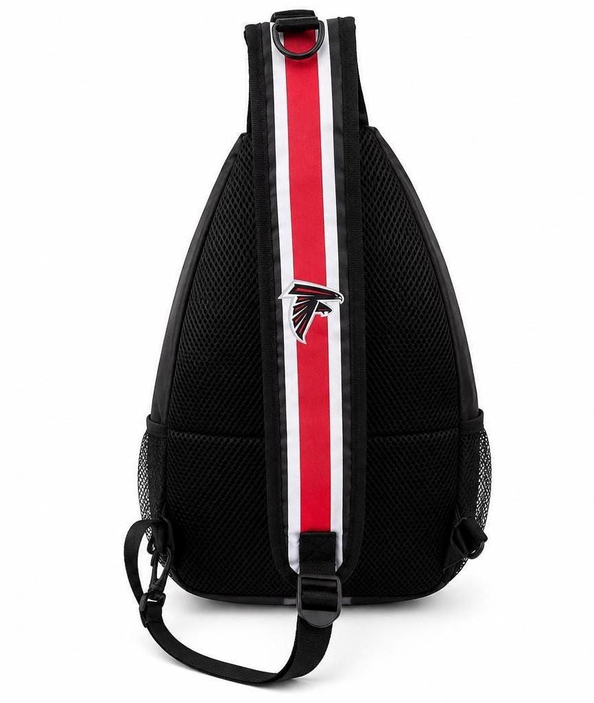 Atlanta Falcons Sling Bag, Football Crossbody Bag, Game Day Backpack, Falcons Fan Gift