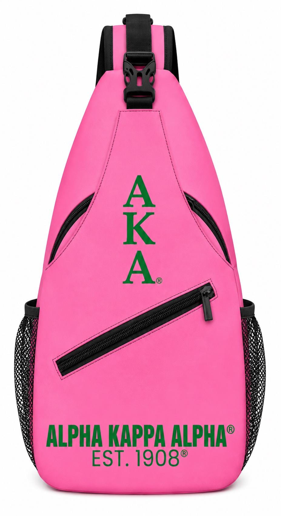 Alpha Kappa Alpha Sling Bag, AKA Crossbody Bag, Sorority Pink Backpack, AKA Sister Gift