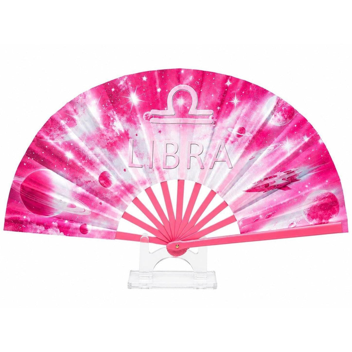 Libra Zodiac Clack Hand Fan