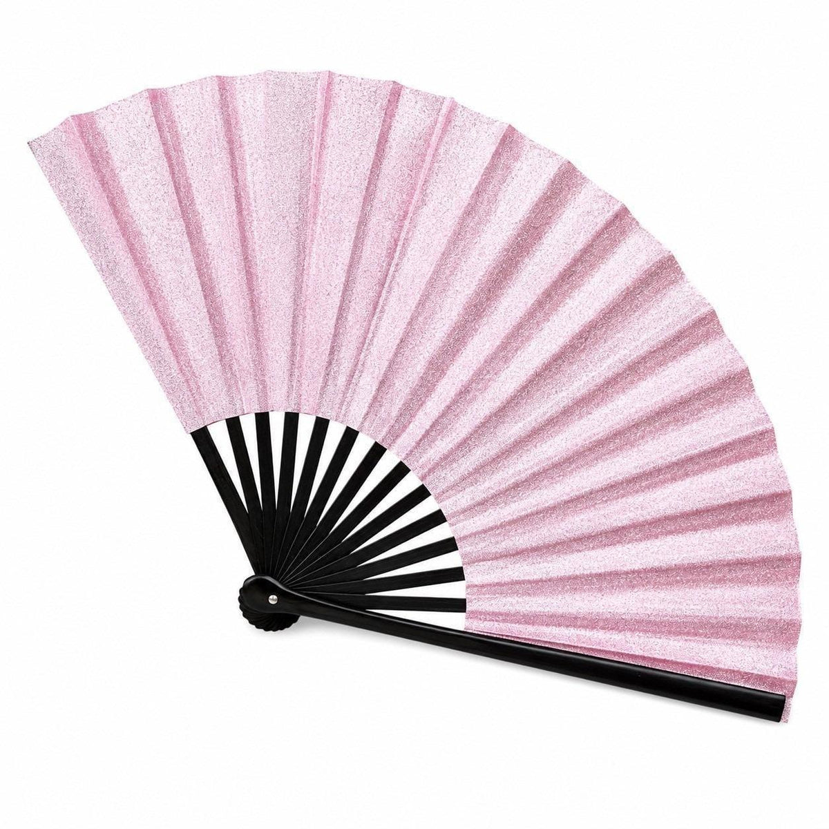 Pink Glitter Clack Fan, Oversized Folding Hand Fan, Loud Clack Fan, Rave Fan, Festival Gift