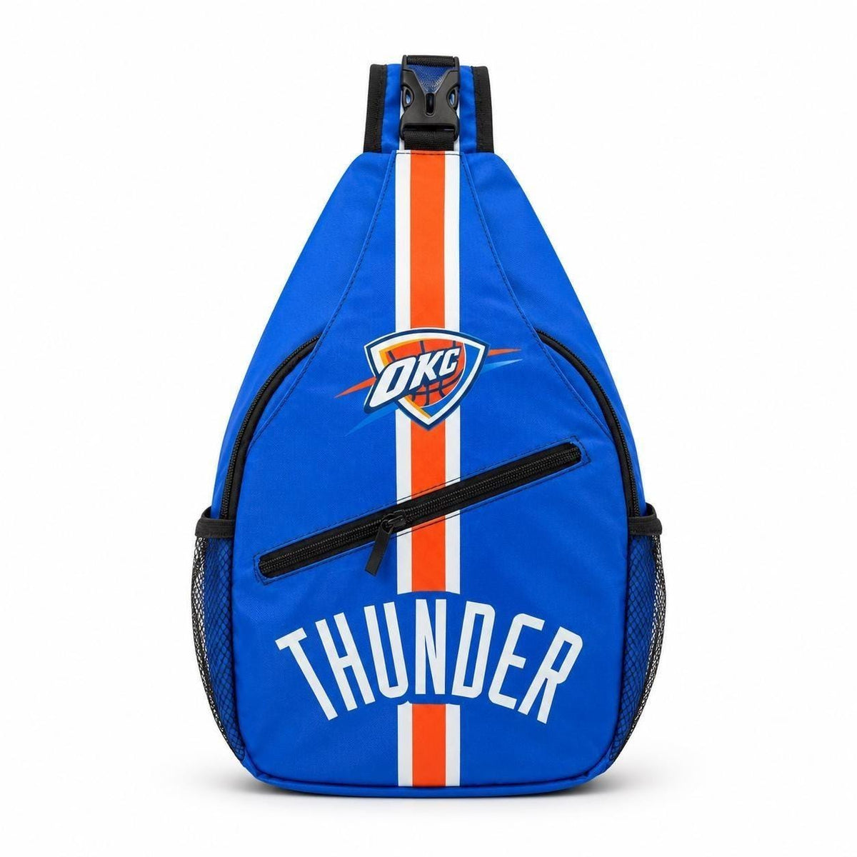 OKC Thunder Sling Bag Basketball Crossbody Backpack Blue Orange NBA Fan Bag