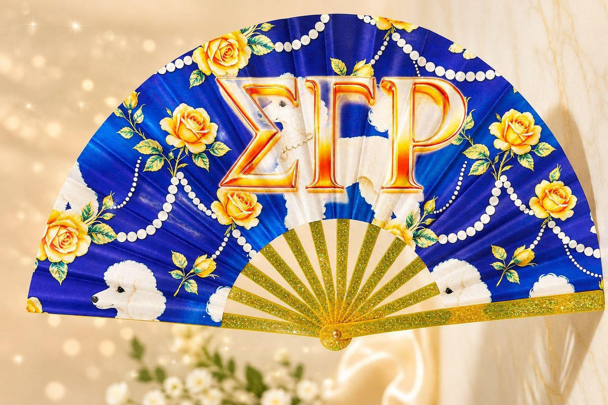 Zeta Phi Beta Clack Fan, Sorority Folding Hand Fan, Greek Event Fan, ZPB Sorority Gift