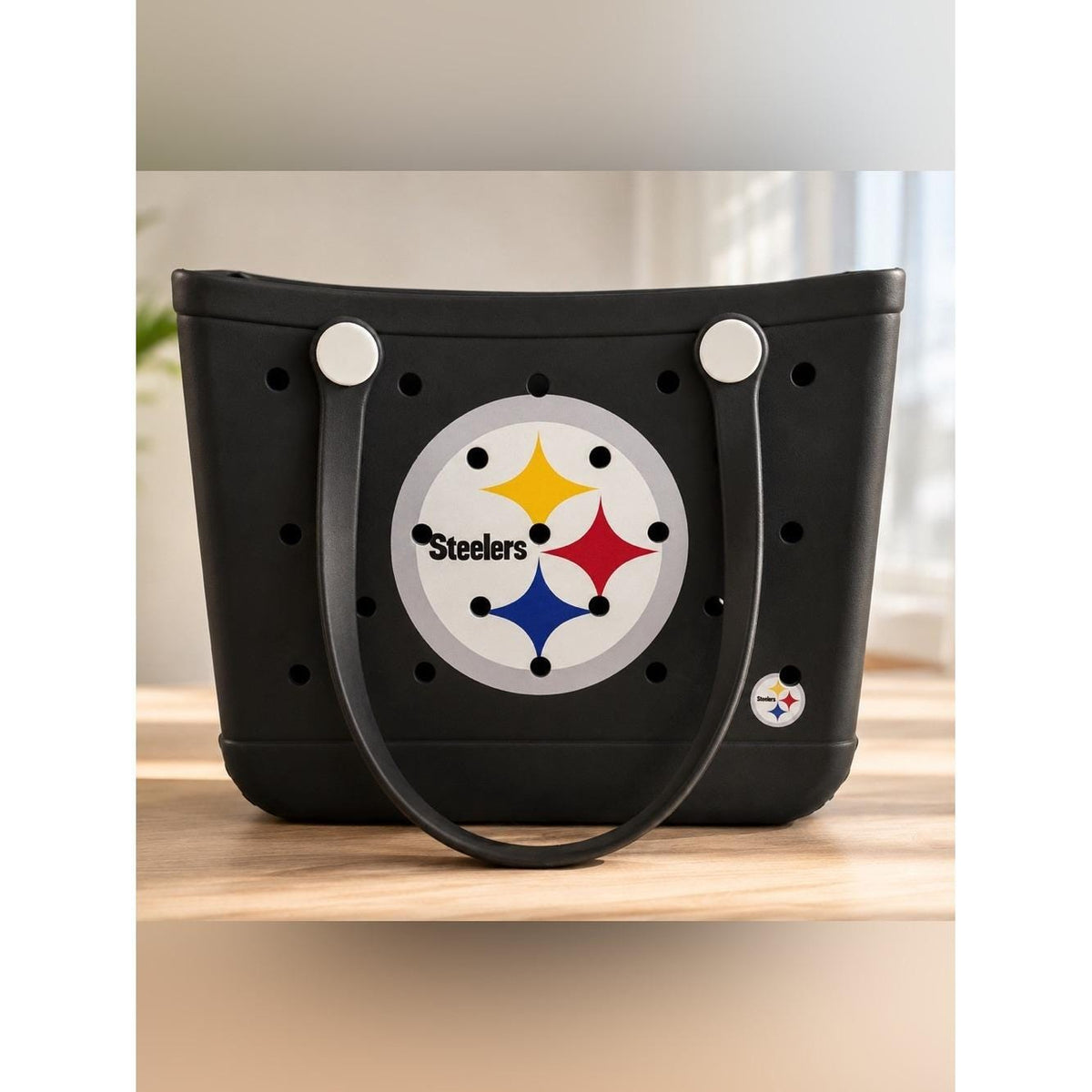 Pittsburgh Steelers EVA Tote Bag Waterproof Beach Bag Football Fan Gift