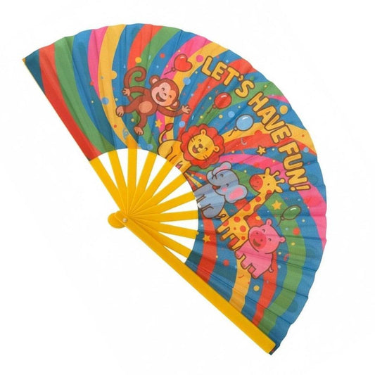 Animal Clack Fan | Jungle Safari Kids Birthday Hand Fan