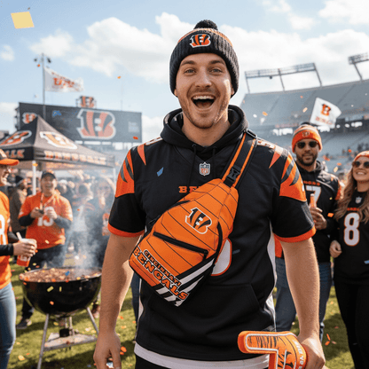 Cincinnati Bengals Crossbody Sling Bag - Orange NFL Shoulder Bag