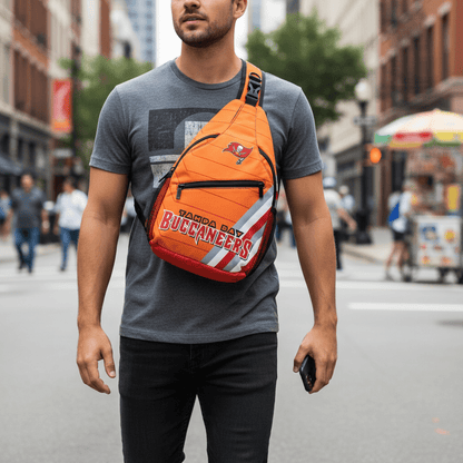 Tampa Bay Buccaneers Crossbody Sling Bag - Orange NFL Shoulder Bag