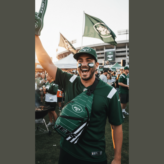 New York Jets Crossbody Sling Bag - Green NFL Shoulder Bag