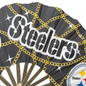 Pittsburgh Steelers Hand Fan - Black & Gold NFL Folding Fan