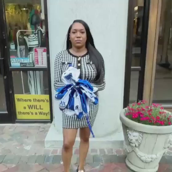 Zeta Phi Beta Umbrella 1920 | Blue White Sorority Umbrella | Greek Paraphernalia | ZPB Gift | Rain Umbrella | Line Sister Gift