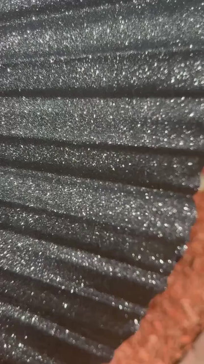Black Glitter Hand Fan - Large Folding Fan, Black Clack Fan, Folding Hand Fan, Dark Clack Fan, Boots on Ground Hand Fan, Line Dancing Fan