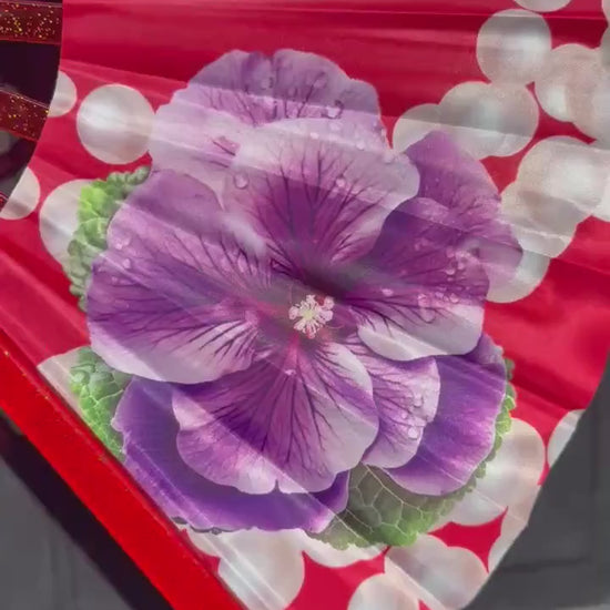 Delta Sigma Theta Folding Fan Violet