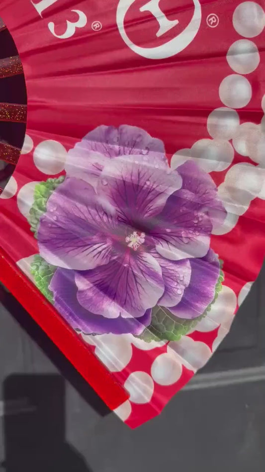 Delta Sigma Theta Folding Fan Violet