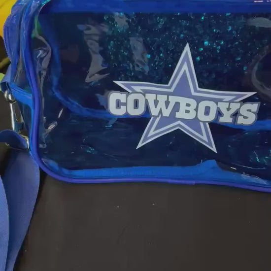Dallas Cowboys Blue Clear Crossbody Bag