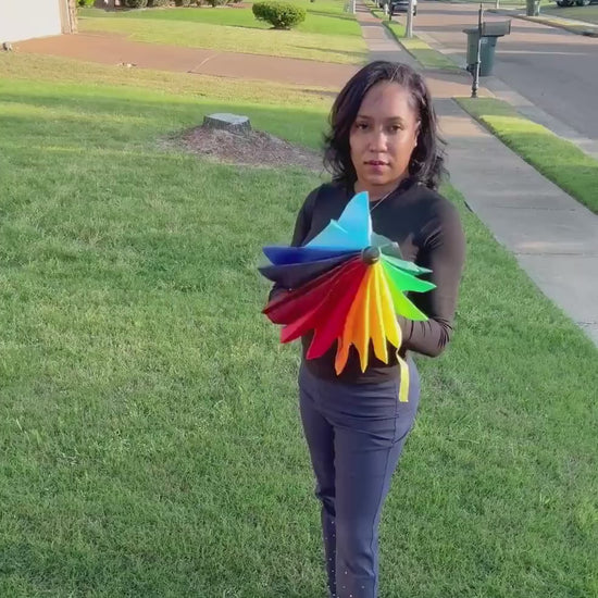 Rainbow Umbrella | Colorful Large Umbrella | Pride Umbrella |