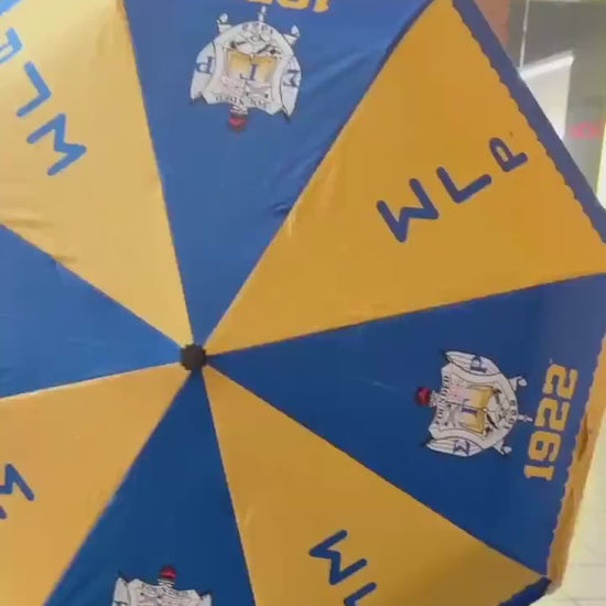 Sigma Gamma Rho Blue & Gold Sorority Umbrella