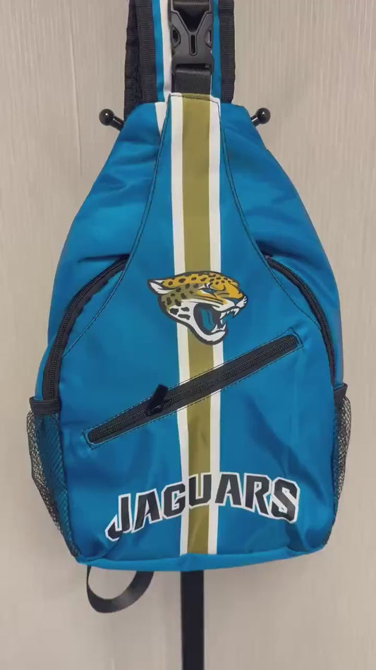 Jacksonville Jaguars Sling Backpack, NFL Crossbody Bag